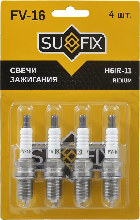Свеча зажигания (Iridium) (Sufix). Артикул FV16