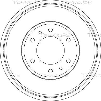 Тормозной барабан TRW задний для Mitsubishi L200 IV 2005-2015. Артикул DB4423