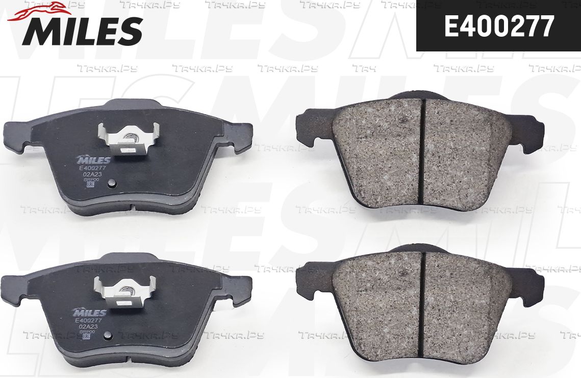 Тормозные колодки Miles (Low-Metallic) передние для Volvo XC90 I 2002-2014. Артикул E400277