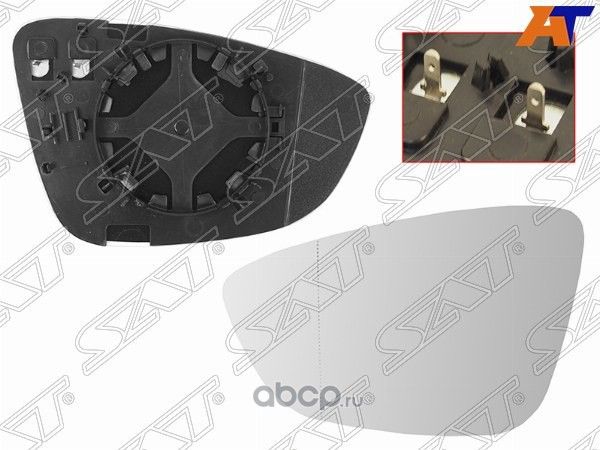 Полотно зеркала VW JETTA 11- LH с обогревом (SAT). Артикул STVW27940G2