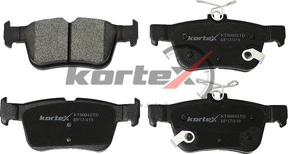 Колодки тормозные FORD KUGA/MONDEO 14- задн. (Kortex). Артикул KT9004STD
