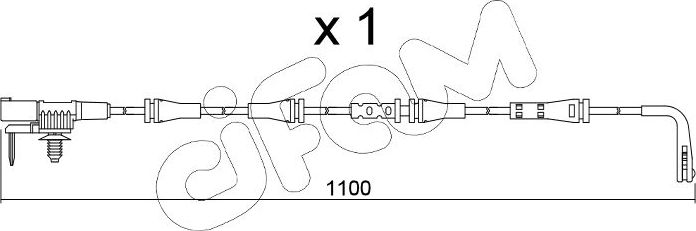 Датчик износа тормозных колодок  Metelli. Артикул SU.358