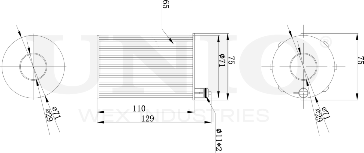 Фильтр масляный (Unio). Артикул FLT-20106
