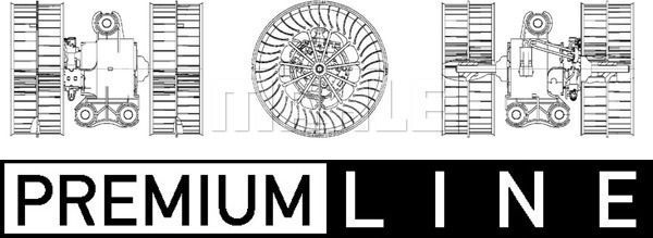 Вентилятор, мотор печки (отопителя) салона Mahle Premium. Артикул AB 39 000P