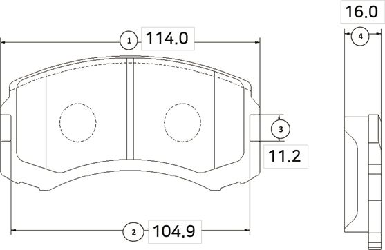 Тормозные колодки CTR. Артикул GK0580