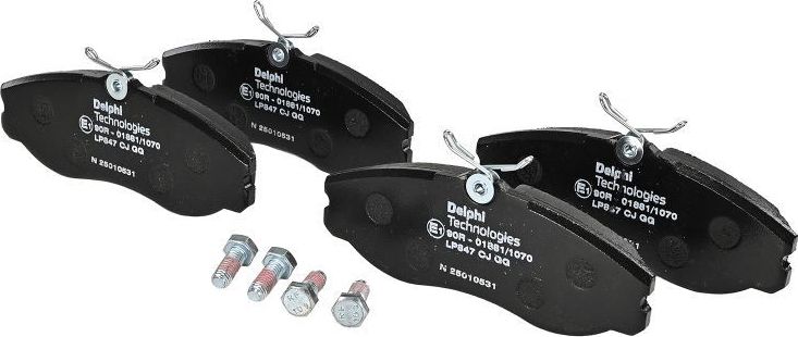 Тормозные колодки Delphi (Low-Metallic). Артикул LP847