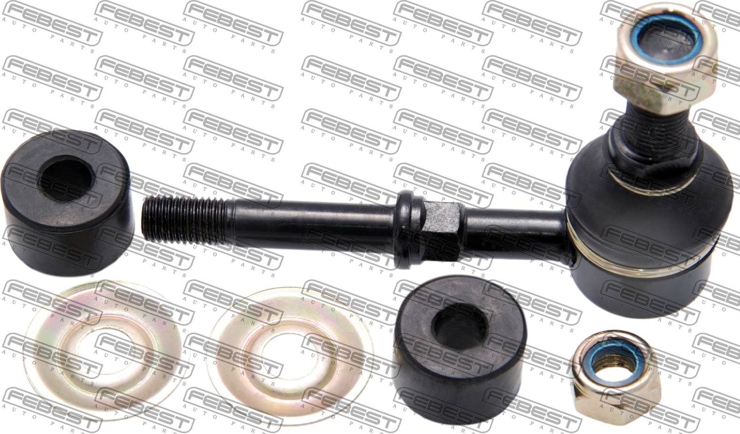 Стойка (тяга) стабилизатора Febest. Артикул 0223-W11F