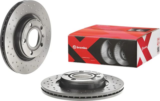 Тормозной диск Brembo XTRA LINE - Xtra задний для Audi A8 I (D2) 1998-2002. Артикул 09.7196.1X