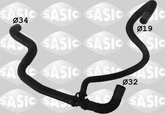Патрубок радиатора (системы охлаждения) Sasic. Артикул 3404119