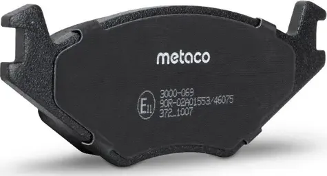 Колодки тормозные VOLKSWAGEN POLO 87 перед. (Metaco). Артикул 3000069