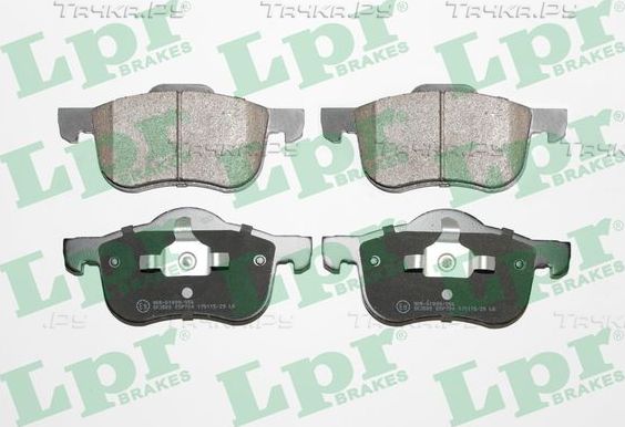 Тормозные колодки LPR передние для Volvo S60 I 2000-2010. Артикул 05P704