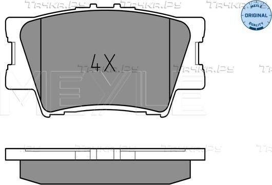 Тормозные колодки Meyle Original. Артикул 025 243 3815