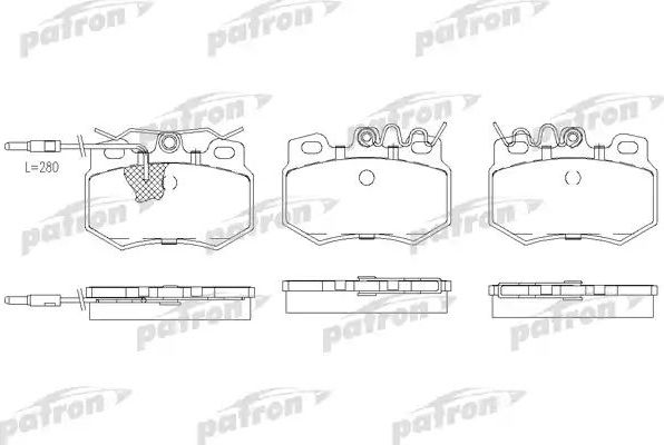 Тормозные колодки Patron передние для Peugeot 205 1983-1998. Артикул PBP455