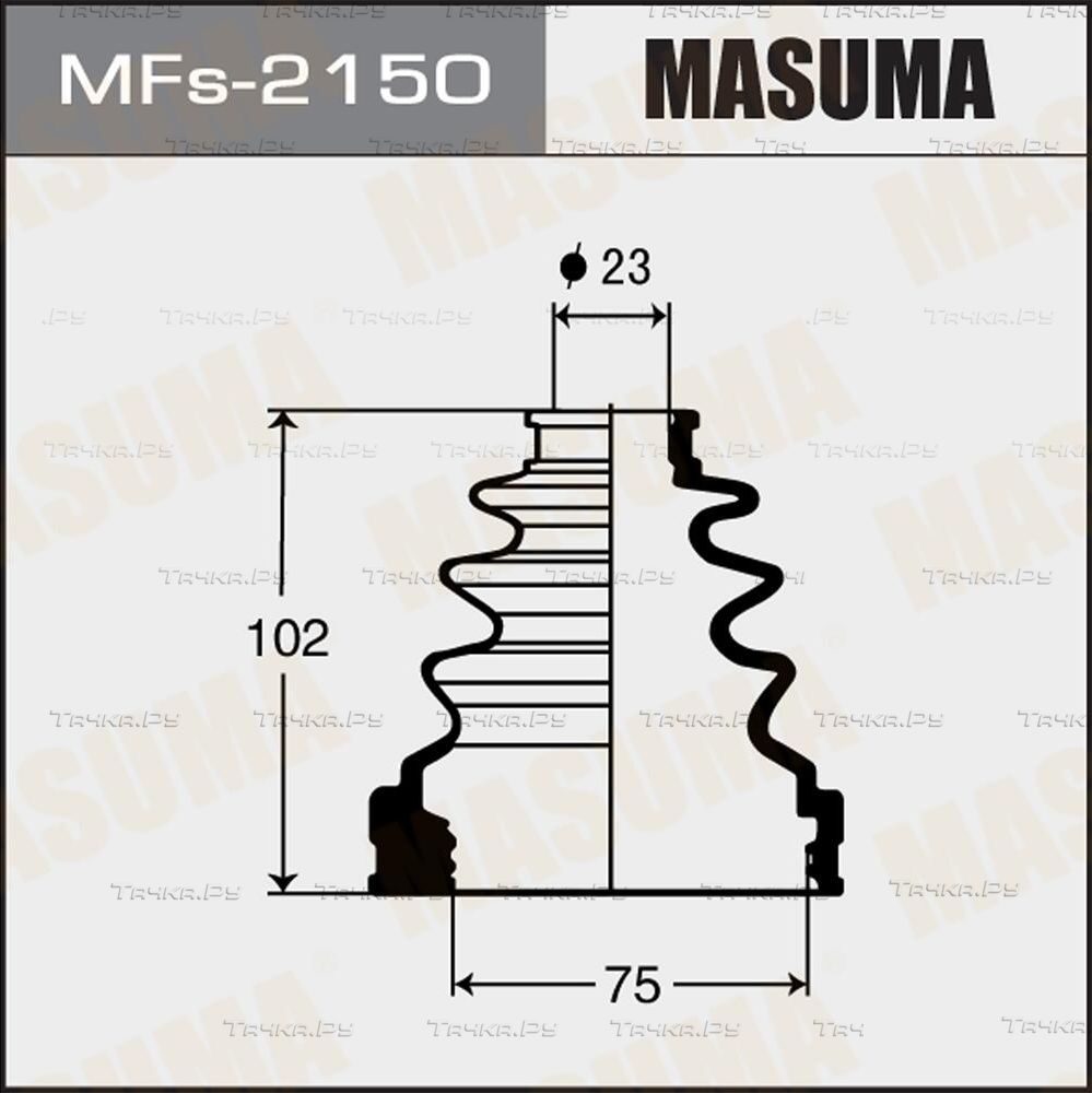 Пыльник ШРУСа внутренний Masuma передний для Toyota Celica VI (T200) 1993-1999. Артикул MFs-2150