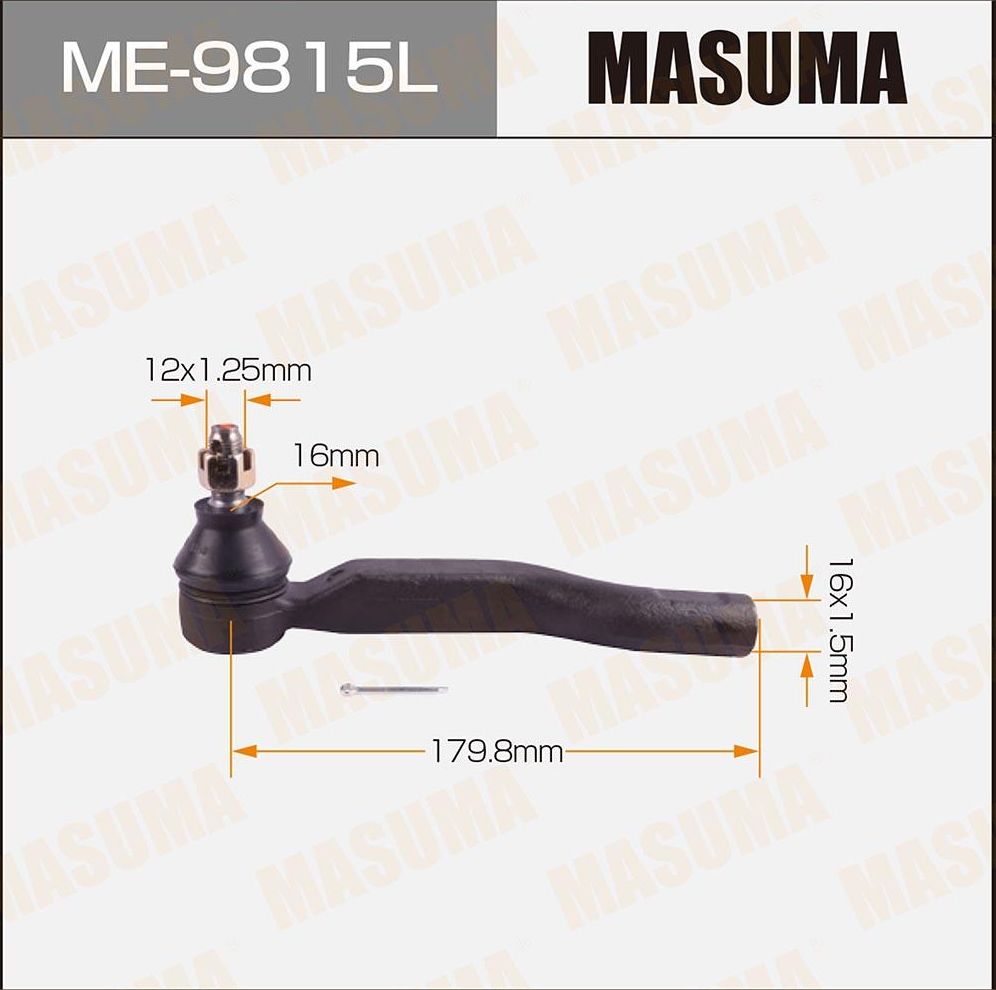 Наконечник рулевой тяги Masuma. Артикул ME-9815L