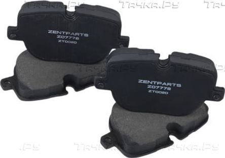 Тормозные колодки Zentparts. Артикул Z07778