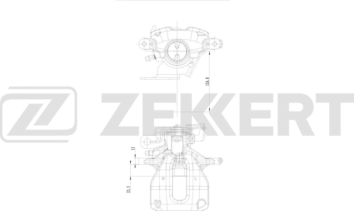 Тормозной суппорт Zekkert (Чугун). Артикул BS-8354