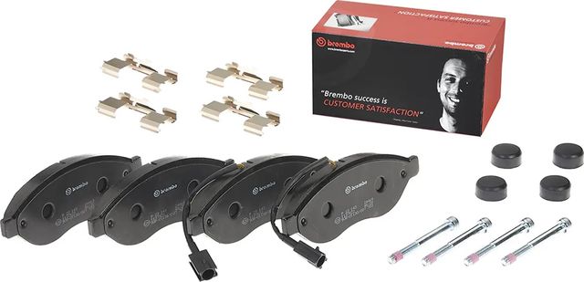 Тормозные колодки Brembo передние для Fiat Ducato III 2006-2026. Артикул P 23 143