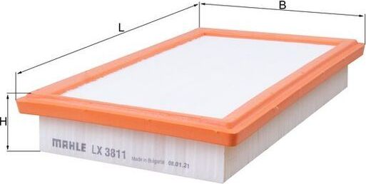 Воздушный фильтр Mahle-Knecht. Артикул LX 3811