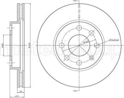 Тормозной диск Trusting. Артикул DF953
