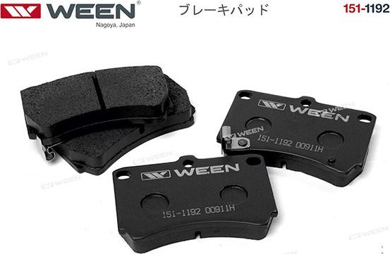 Тормозные колодки WEEN передние для Mazda 323 III (BF) 1989-1994. Артикул 151-1192