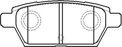 Тормозные колодки HSB. Артикул HP9191