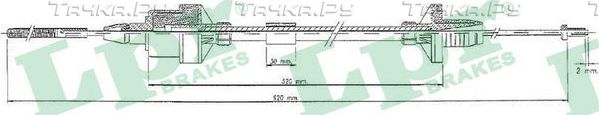 Трос сцепления LPR. Артикул C0123C