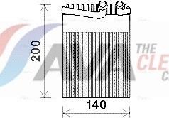 Испаритель кондиционера AVA (алюминий) задний для Mercedes-Benz Viano I (W639) 2003-2014. Артикул MSV554