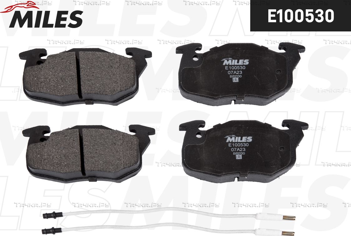 Тормозные колодки Miles (Semi-Metallic) передние для Renault 9 1982-1989. Артикул E100530