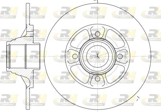 Тормозной диск RoadHouse задний для Renault 19 II 1991-1996. Артикул 6075.00