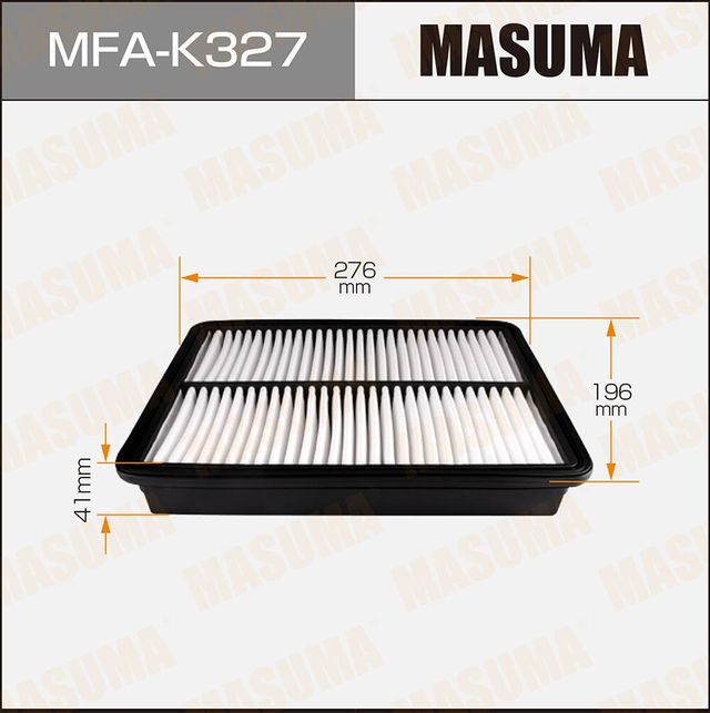 Воздушный фильтр Masuma. Артикул MFA-K327