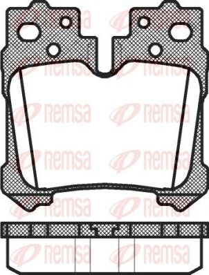 Тормозные колодки Remsa. Артикул 1321.00