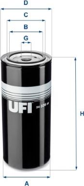 Топливный фильтр UFI. Артикул 24.336.00
