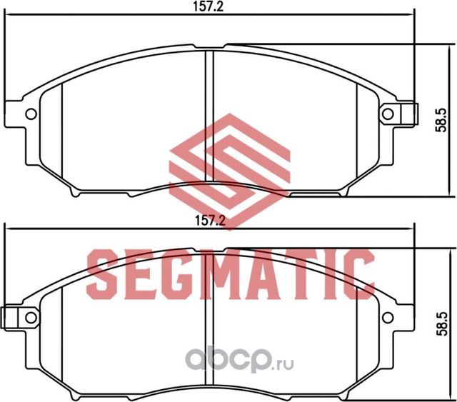 SGBP2590 Колодка торм диск пер Nissan Pathfinder 2.5 2005-Renault Koleos 2.5 200 (Segmatic) Segmatic. Артикул SGBP2590