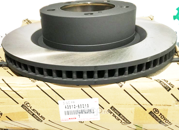 Тормозной диск Toyota передний для Toyota Sequoia I 2000-2007. Артикул 4351260210