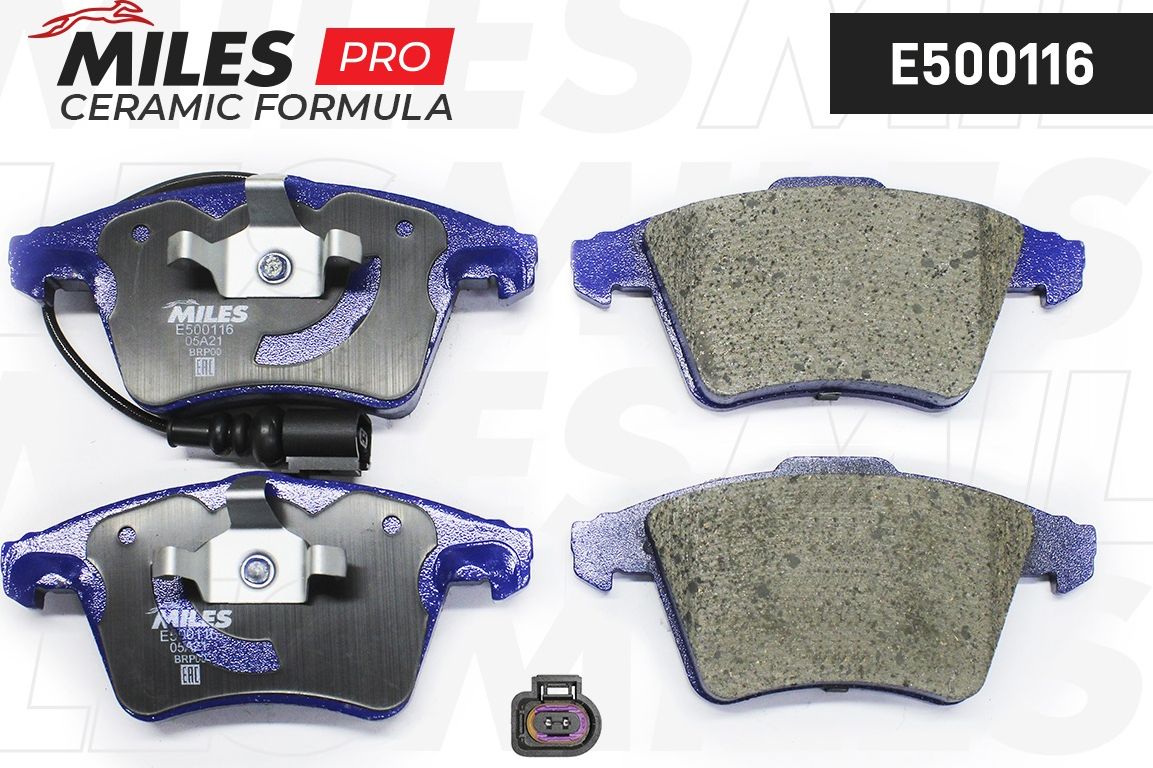 Тормозные колодки Miles (Керамика). Артикул E500116