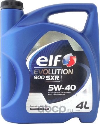 Масло моторное EVOLUTION 900 SXR 5W40 синт.4л ELF. Артикул 10170501