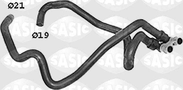 Патрубок радиатора (системы охлаждения) Sasic. Артикул SWH0301