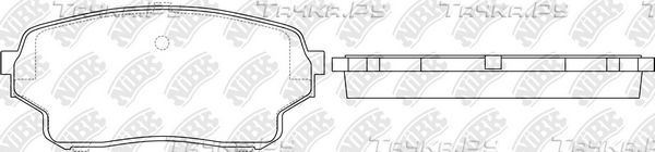 Тормозные колодки NiBK. Артикул PN9806