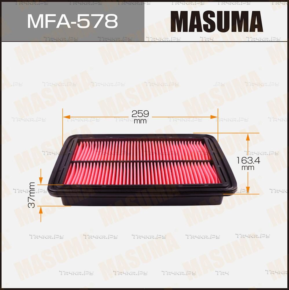 Воздушный фильтр Masuma. Артикул MFA-578