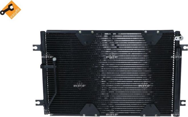 Радиатор кондиционера (конденсатор) NRF (алюминий). Артикул 350436