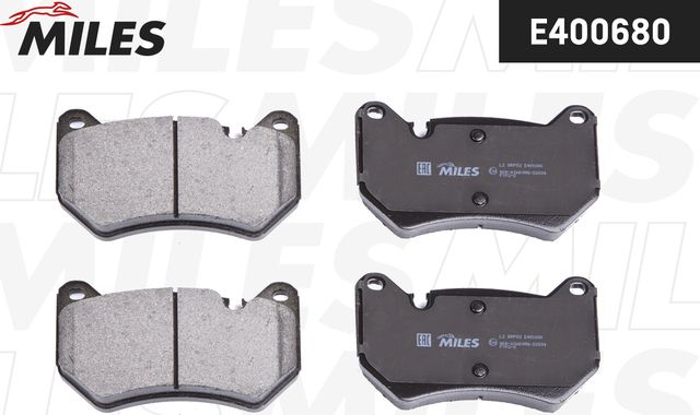 Тормозные колодки Miles (Low-Metallic). Артикул E400680