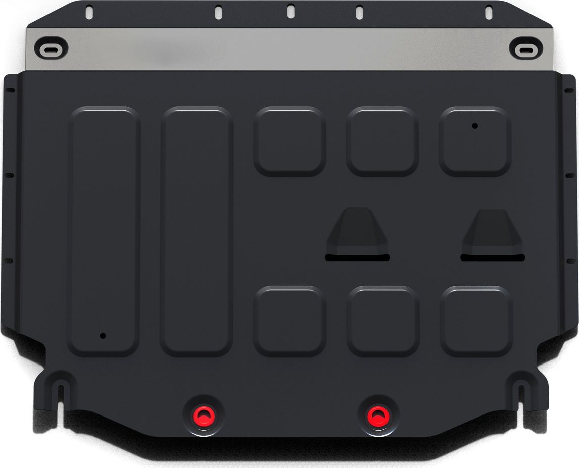 Защита АвтоБРОНЯ для картера и КПП Geely Tugella 2020-2026. Артикул 111.01923.1