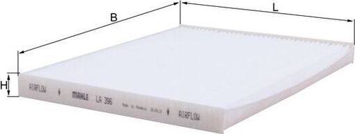 Салонный фильтр Mahle-Knecht для Nissan X-Trail T31 2007-2013. Артикул LA 396