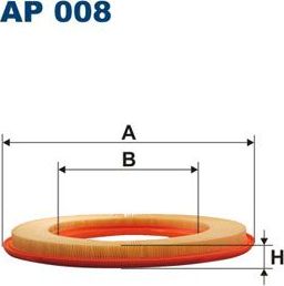 Воздушный фильтр Filtron. Артикул AP 008