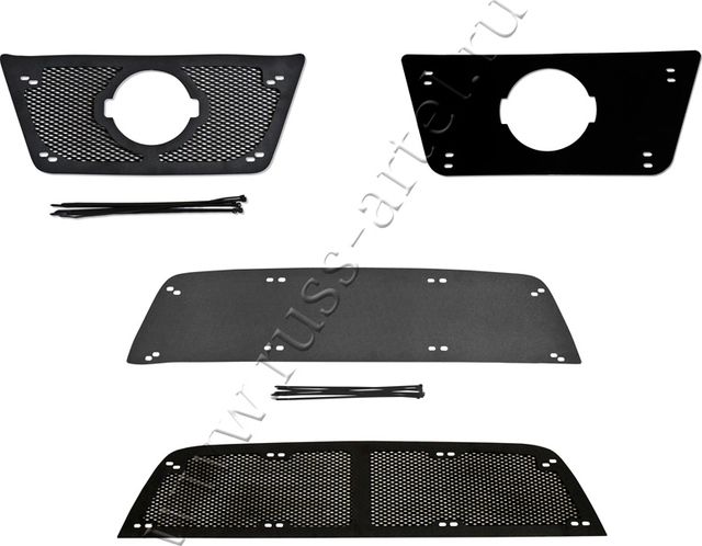 Защитная сетка и зимняя заглушка Русская Артель решеток радиатора и переднего бампера для Nissan Terrano D10 2014-2026. Артикул ZRN-128102