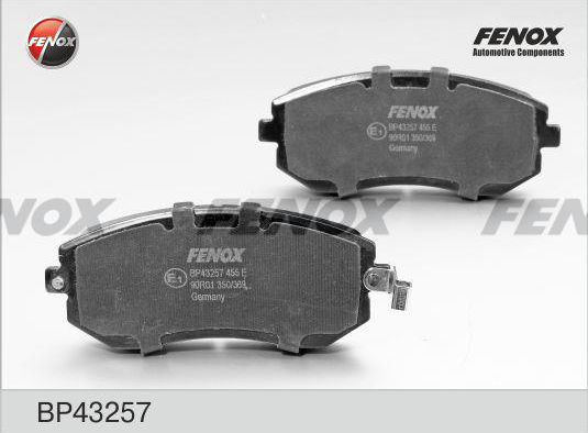 Тормозные колодки Fenox. Артикул BP43257