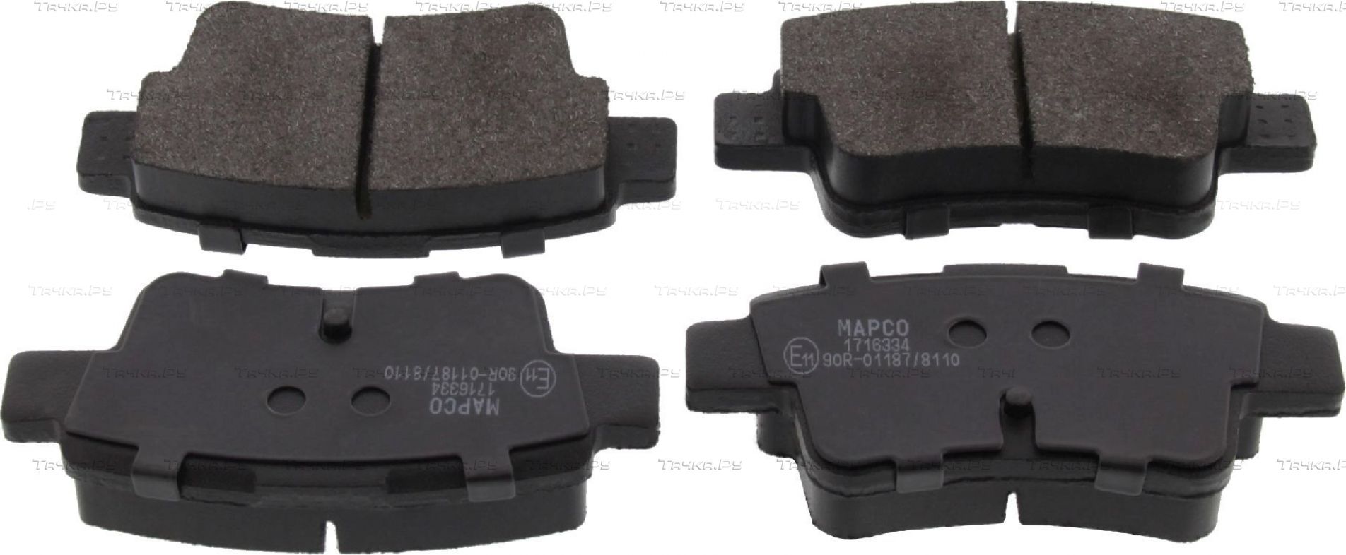 Тормозные колодки MAPCO задние для Fiat Grande Punto 2005-2012. Артикул 6882