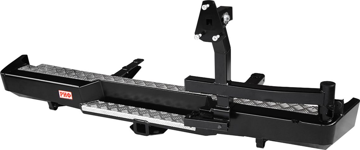 Бампер силовой РИФ задний с квадратом под фаркоп и калиткой стандарт для ГАЗ Соболь 22177, 27527 1998-2026. Артикул RIFGAZ-20120