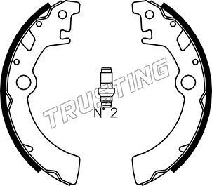 Тормозные колодки Trusting задние для Suzuki Wagon R+ I 1998-2000. Артикул 111.242